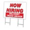 Signmission Now Hiring Delivery Truck Driver Yard & Stake outdoor plastic coroplast, 2436 DELIVERY TRUCK DRIVER C-2436 DELIVERY TRUCK DRIVER - alternate 1